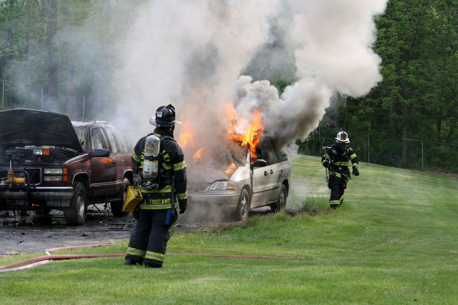 Car Fire training – Budd Lake Fire Department